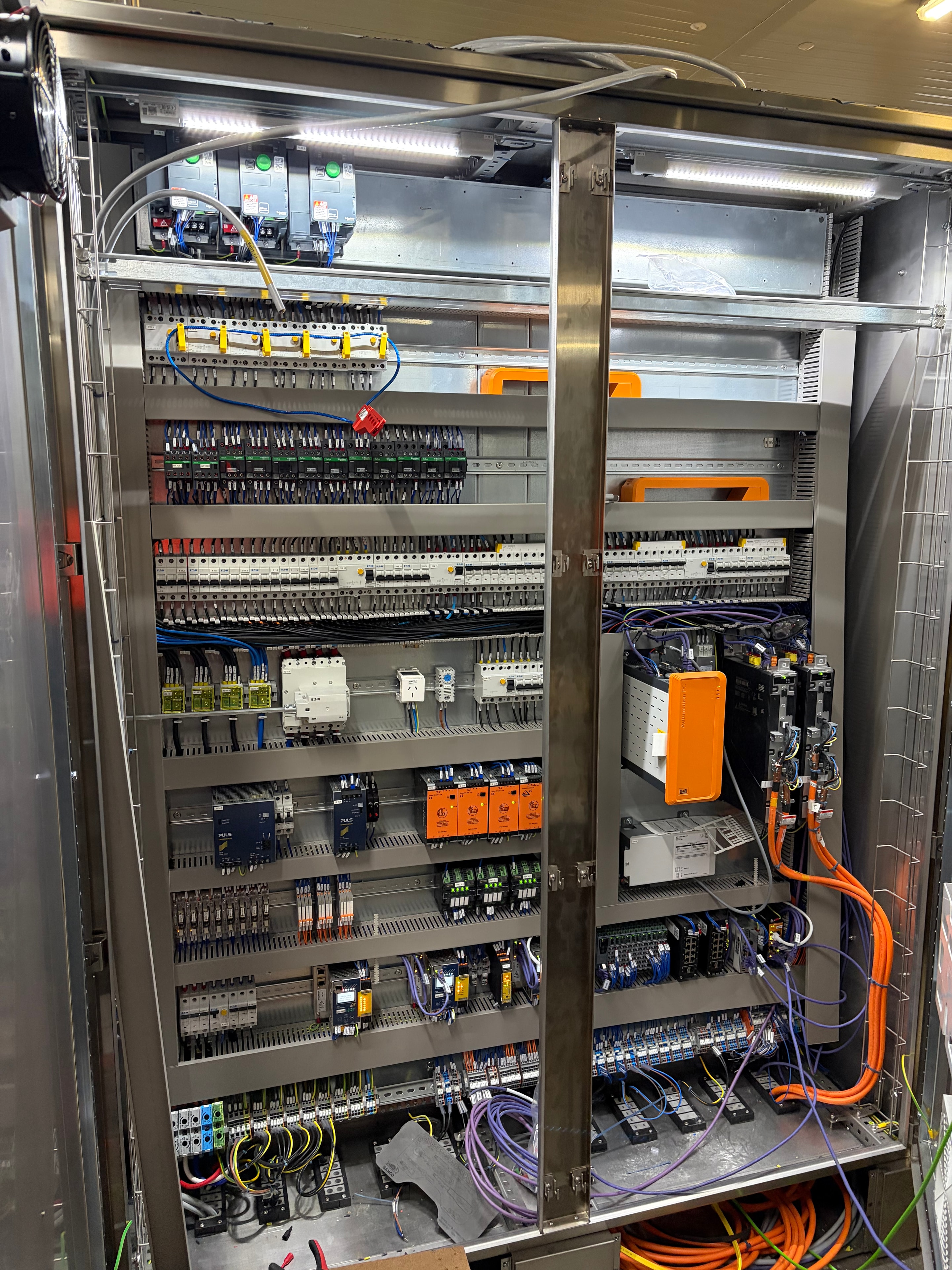 Automation control panel wiring