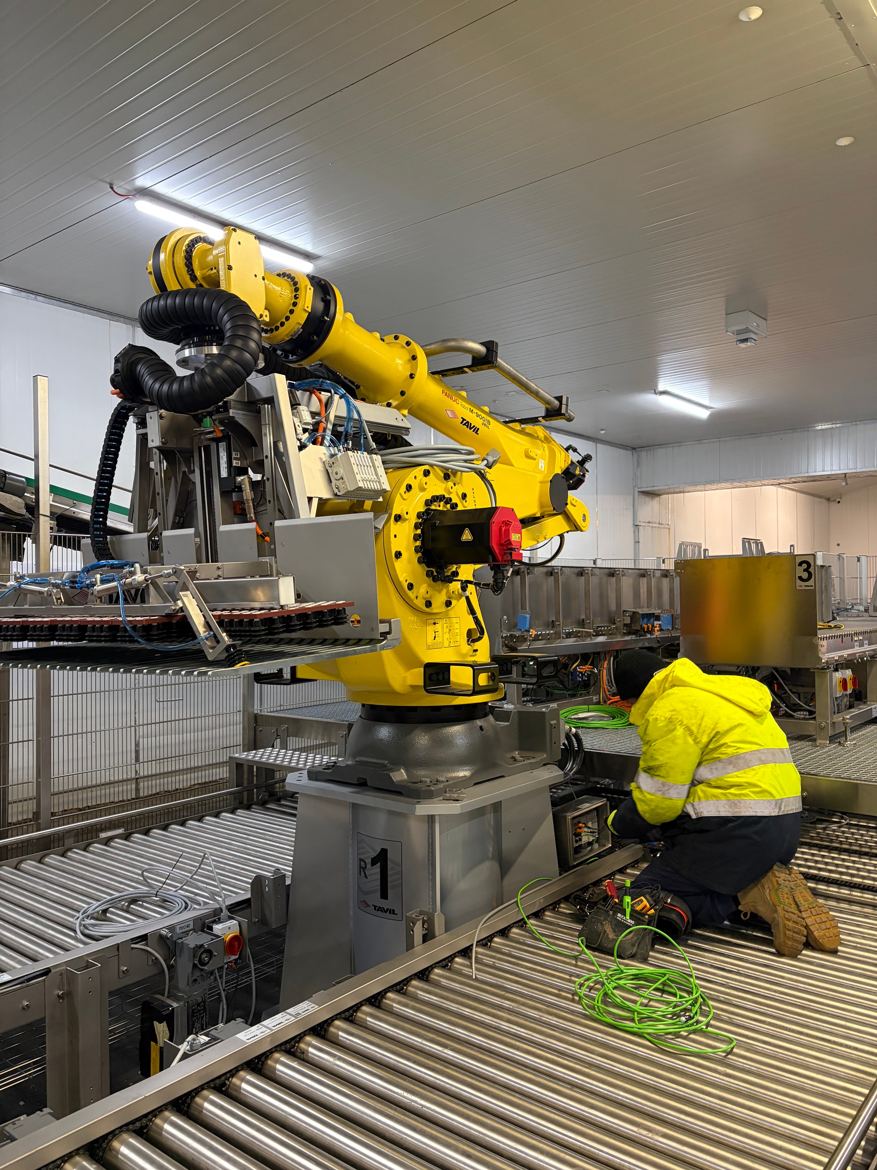 Industrial robot electrical installation by OG Electrical Co.