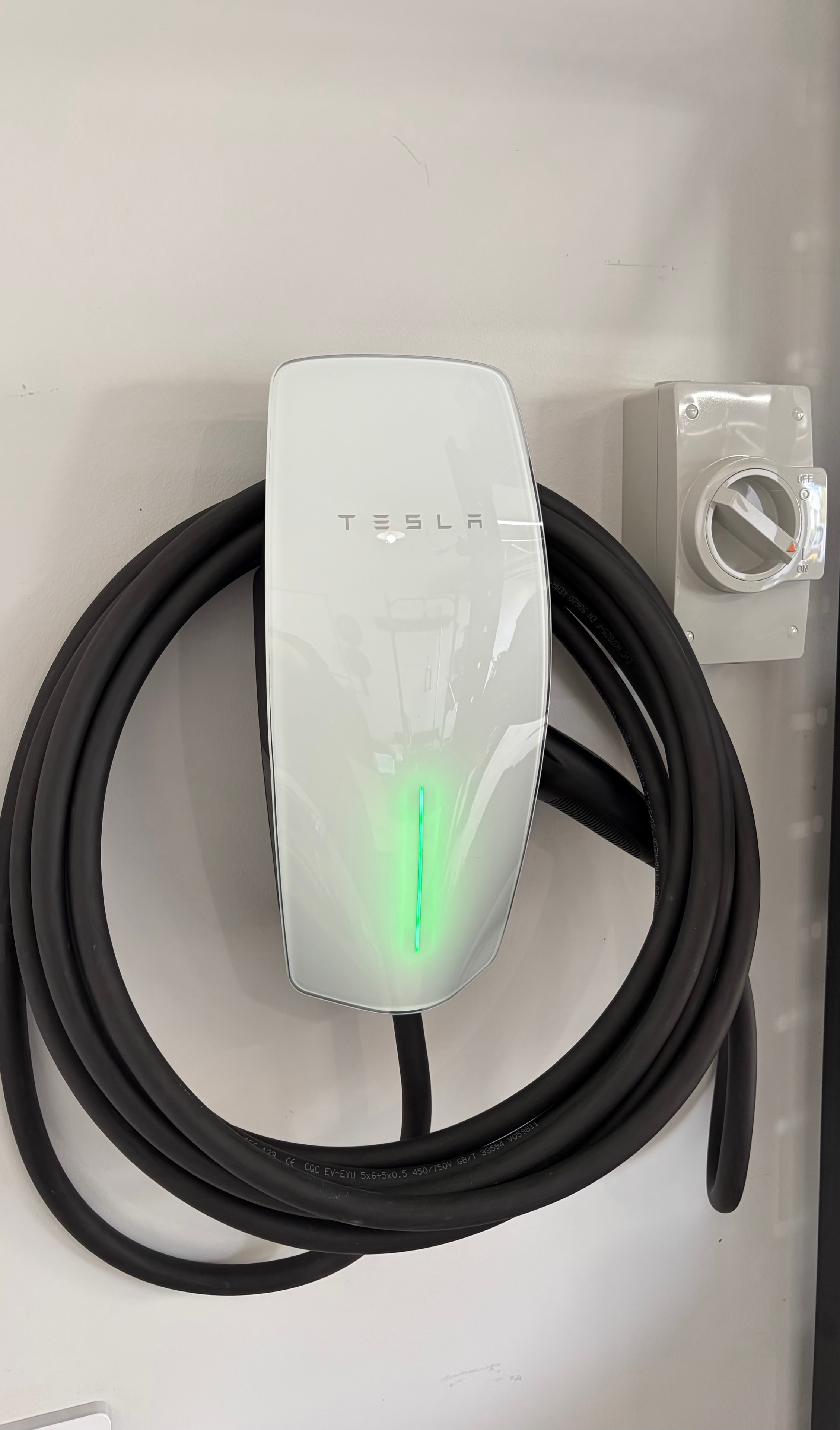 Tesla Wall Connector EV charger installation